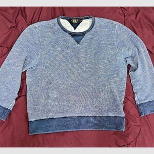 RRL & CO / RALPH LAUREN INDIGO SWEATSHIRT - MEDIUM